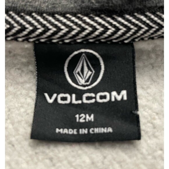 Grey Gray Volcom Baby Sweatshirt Hoodie, Size 12 months - Picture 6 of 6
